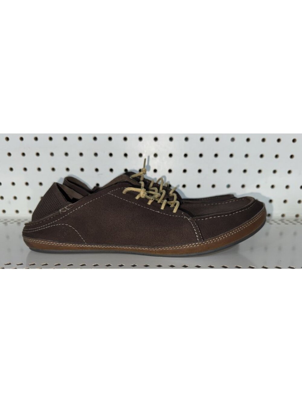 OluKai Kauwela Lace Mens Suede Lace Up Casual Shoes Sneakers Size 10.5 Brown